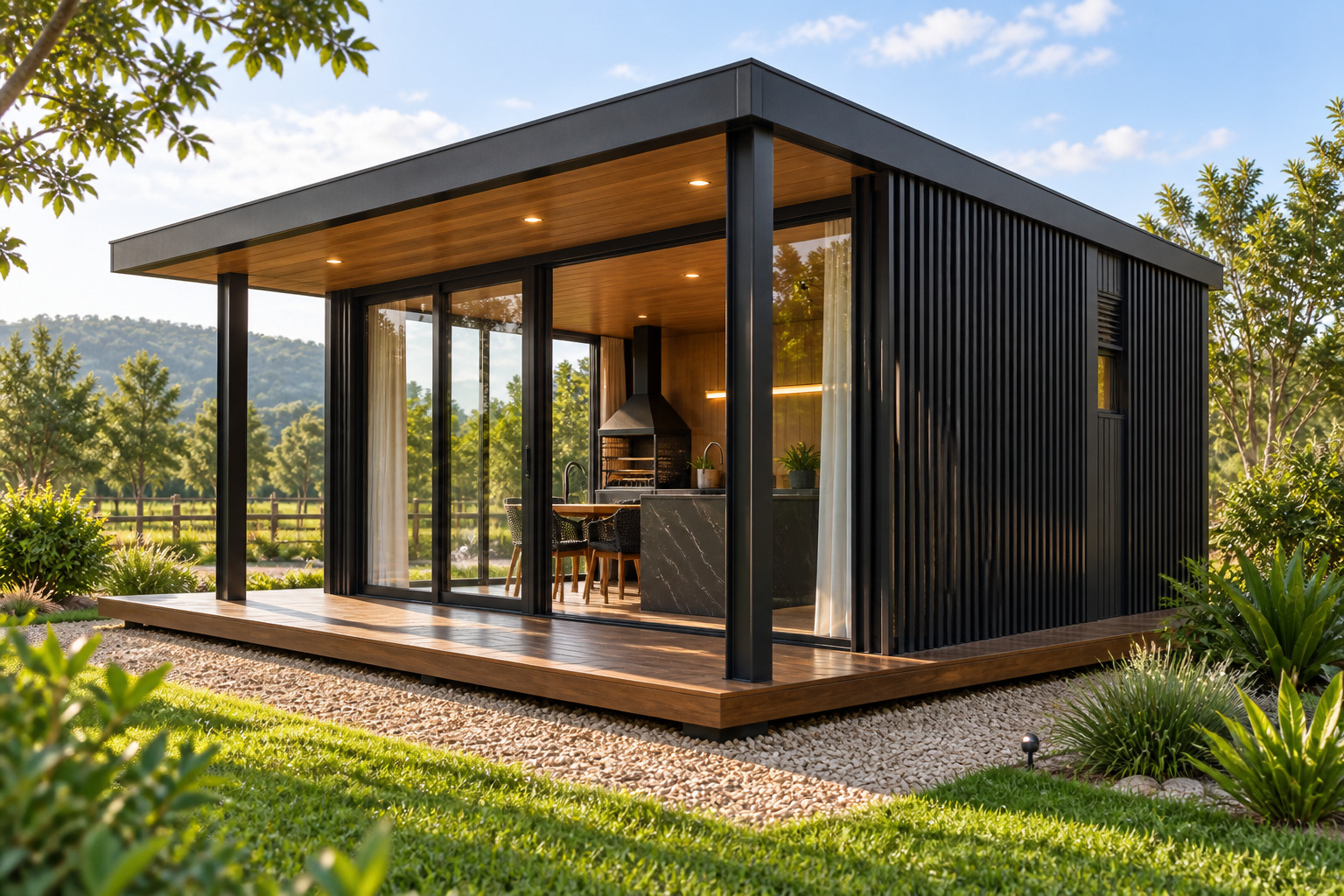 Nova Área Gourmet Mandelli em Steel Frame